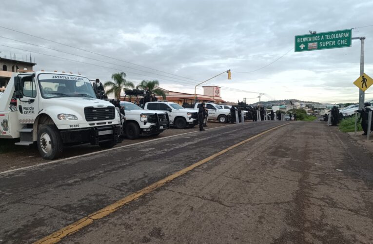 Fuerzas estatales y federales toman el control de la seguridad en Teloloapan.