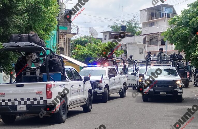Enfrentamiento entre hombres armados y Guardia Nacional en Juan R. Escudero, deja 3 agentes heridos