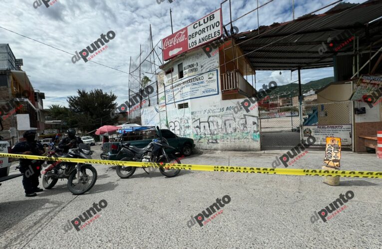 Hieren a balazos a un hombre dentro de la cancha de Los Ángeles en Chilpancingo