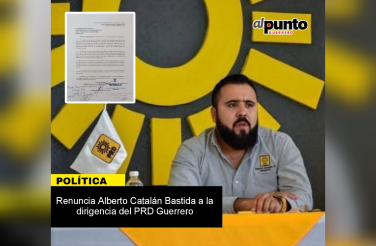 Anuncia líder del PRD Guerrero su separación al cargo tras concluir su período