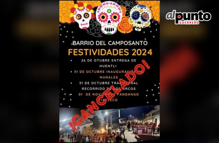 Cancelan festividades de fieles difuntos en Tixtla por inundaciones