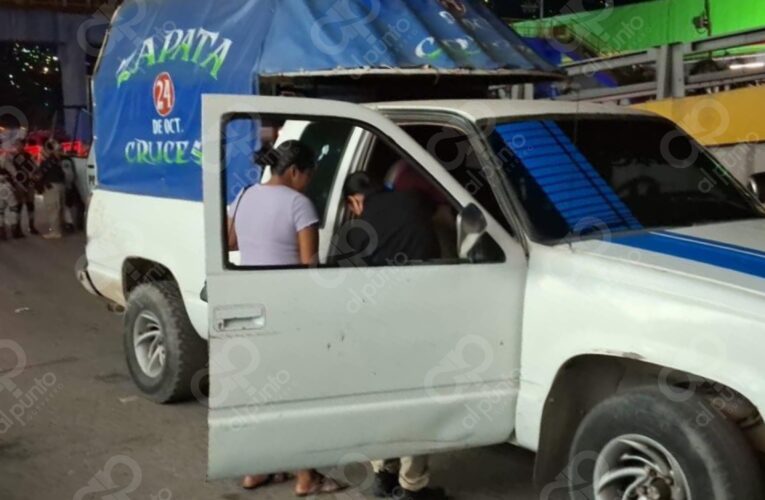 Hieren a balazos a chofer del transporte público en Las Cruces en Acapulco