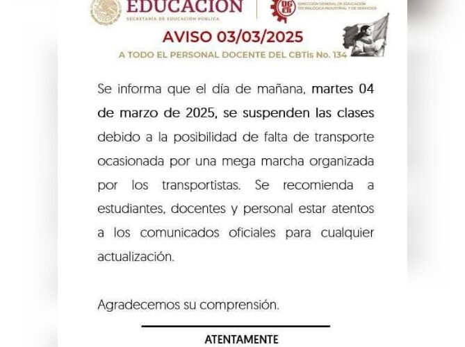 Escuelas de Chilpancingo suspenden clases por anunció de suspensión masiva del transporte público en las rutas del Valle del Ocotito y Río Azul