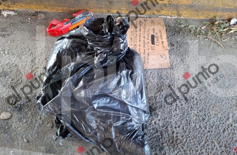 Dejan a un hombre desmembrado a orilla de la carretera federal Acapulco-Chilpancingo.