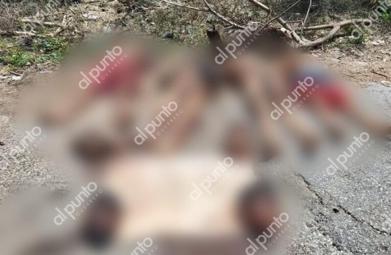 Dejan a 4 hombres decapitados en la carretera Coyuca de Benítez-Tepetixtla.