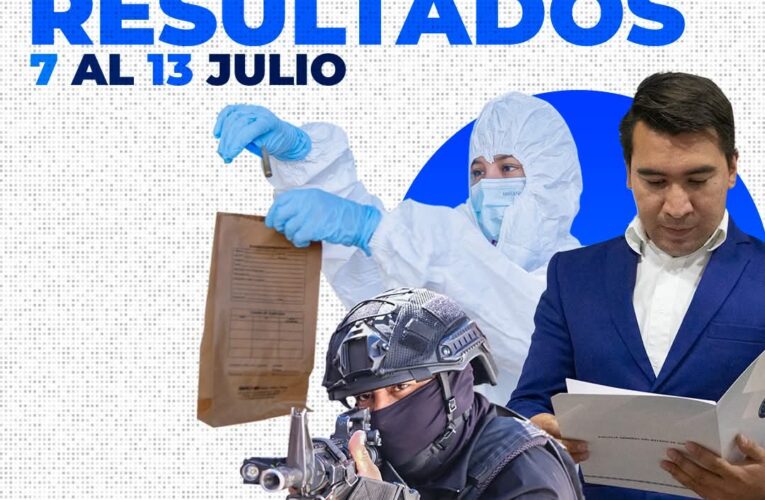 Informe semanal de la FGE Guerrero: del 7 al 13 de julio de 2025