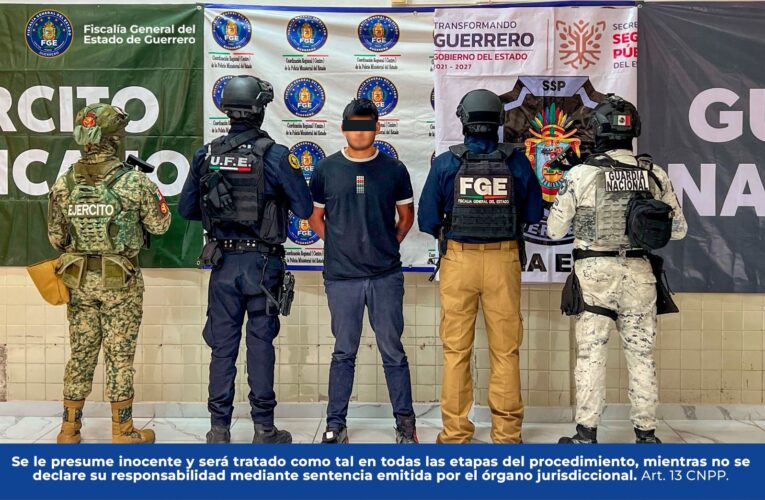 Detiene Fiscalía de Guerrero a presunto homicida de comerciante en Chilpancingo