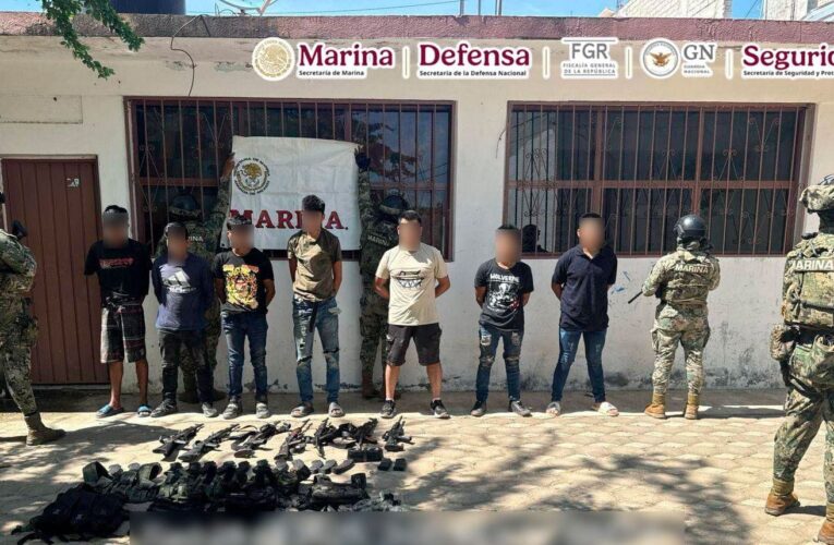 Detienen en Coyuca de Benítez a 7 presuntos integrantes de un grupo delictivo