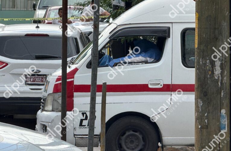 Asesinan a chofer de urvan en la colonia Guerrero 200 de Chilpancingo