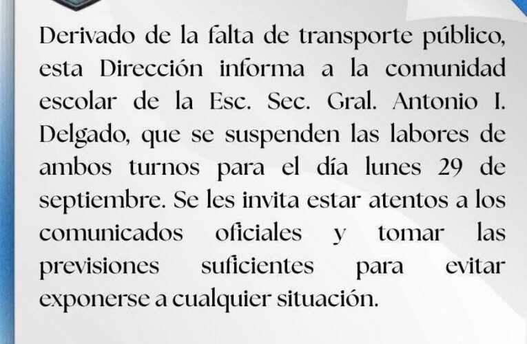 Escuelas de Chilpancingo anuncian suspensión por inseguridad y paro de transporte