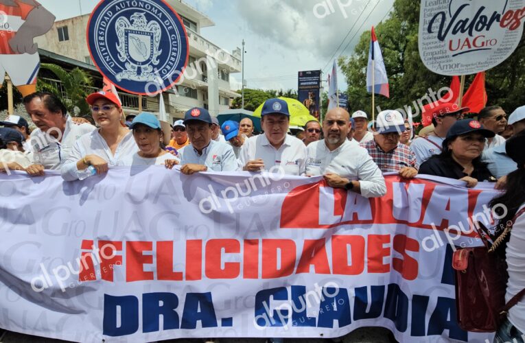 Moviliza la UAGro a más de 7 mil estudiantes para evento de Claudia Sheinbaum en Chilpancingo