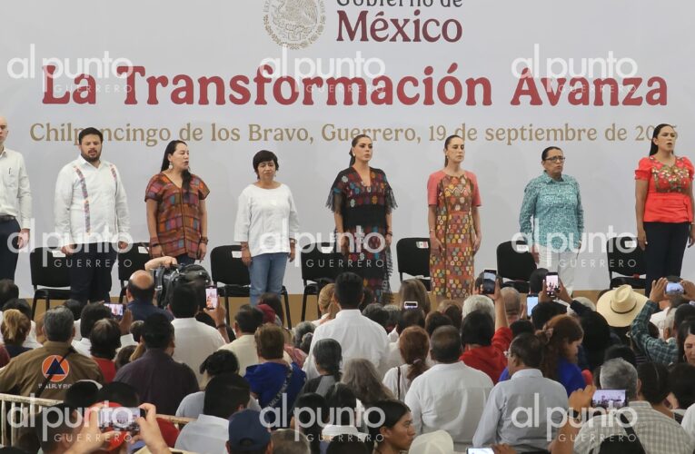 Claudia Sheinbaum destaca apoyos sociales y aumento al salario mínimo en su informe en Chilpancingo