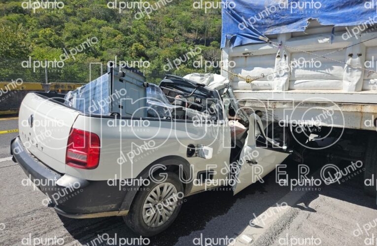 Fallece vecino de Chilpancingo en choque sobre la Autopista del Sol