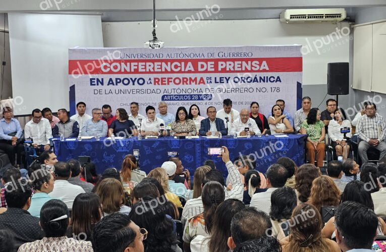 Directivos y sindicatos de la UAGro respaldan reforma a la Ley Orgánica