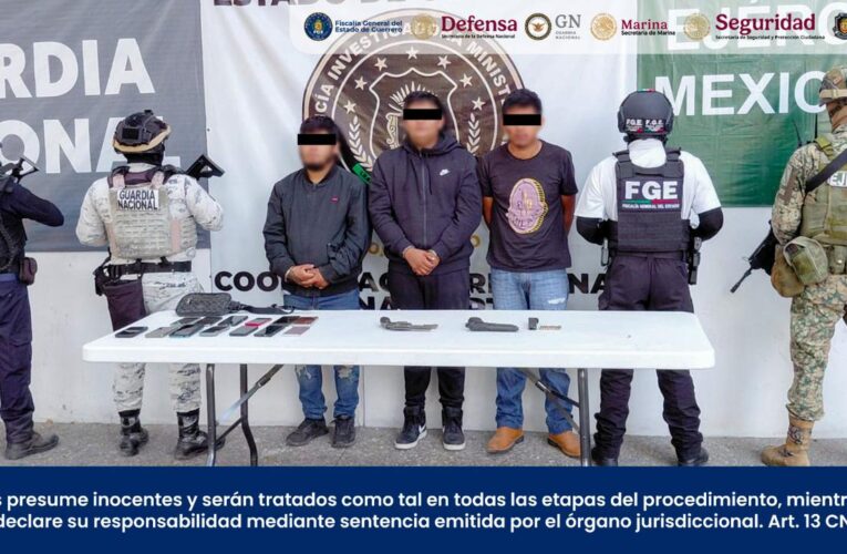 Ataque a balazos durante jaripeo en Huitzuco deja dos lesionados y tres detenidos