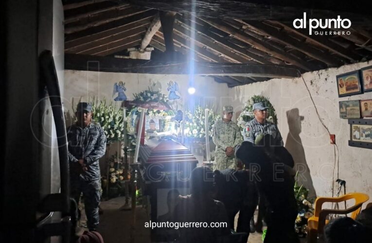 Despiden en Tecoanapa a elemento de la Guardia Nacional caído en Jalisco