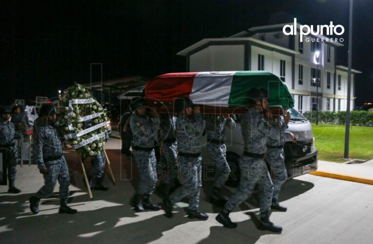 Despiden en Acapulco a cuatro agentes de la Guardia Nacional de Guerrero, caídos en Jalisco