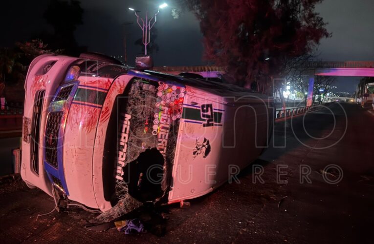 Se accidentan urvaneros de Chilpancingo presuntamente por jugar “carreritas”