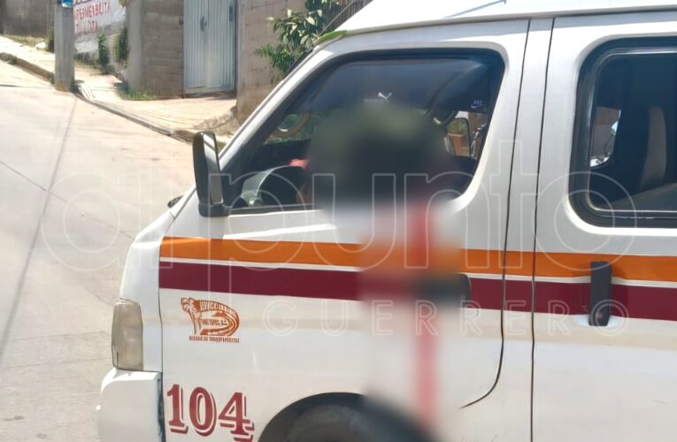 Ejecutan a chofer de urvan del servicio público en Ometepec