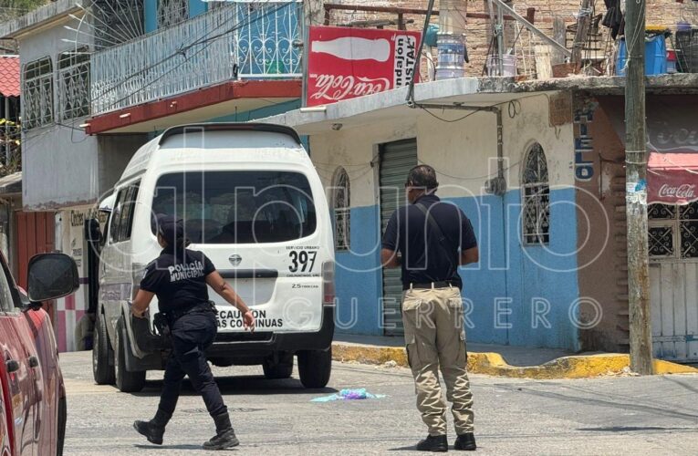 Matan a un joven que viajaba como pasajero en una urvan del servicio público en Chilpancingo