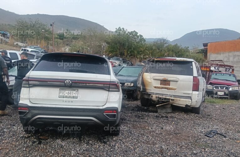 Atacan con explosivos lanzados desde drones el corralón Grúas Alonso, en Petaquillas, municipio de Chilpancingo