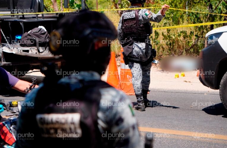 Ataque armado en el municipio de Acapulco deja saldo de tres hombres muertos y un herido