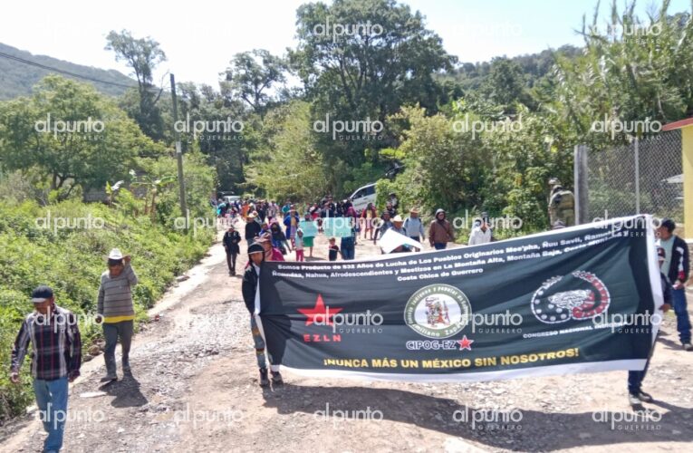 Marchan en Alcozacán para demandar la presentación y liberación de Jesús Plácido Galindo