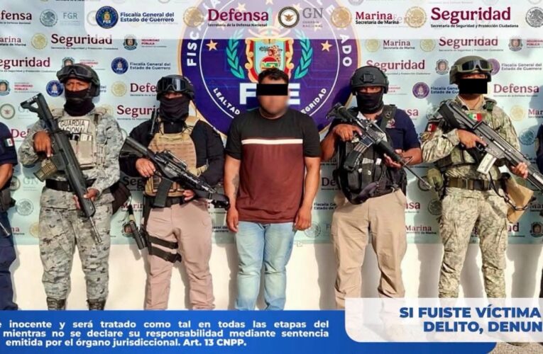 Capturan en Chilpancingo a hombre acusado del feminicidio de una mujer en Iguala