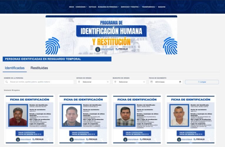 Fiscalía identifica 20 cuerpos que permanecían bajo resguardo del SEMEFO en Guerrero