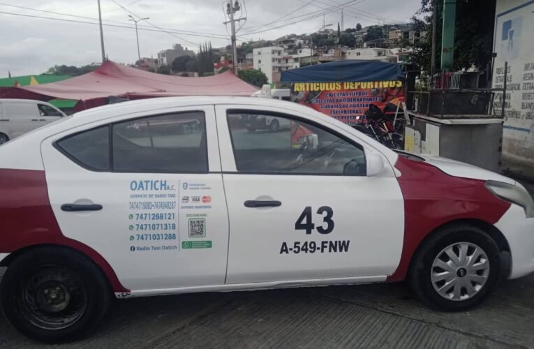 Taxis anuncian viajes gratuitos en Chilpancingo tras llegada de transporte por aplicación