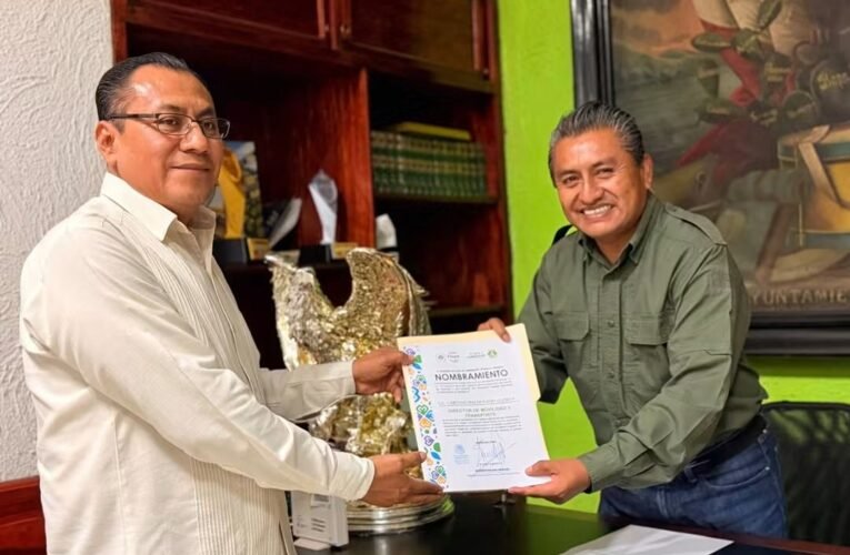 Rinde protesta Caritino Maldonado como nuevo director de Movilidad y Transporte de Tlapa