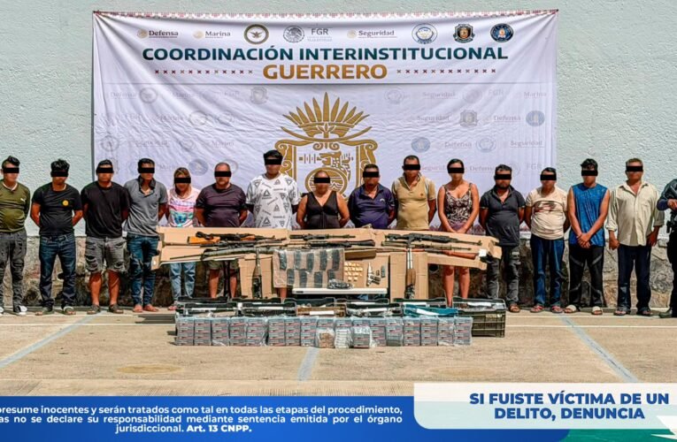 Detienen a 16 presuntos integrantes de Los Ardillos tras asesinato de agente de la Guardia Nacional
