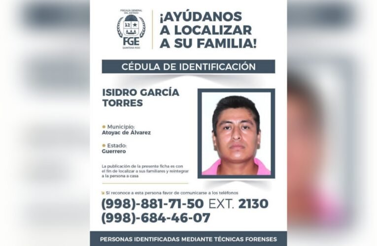 Localizan en Semefo de Quintana Roo restos de un hombre originario de Atoyac
