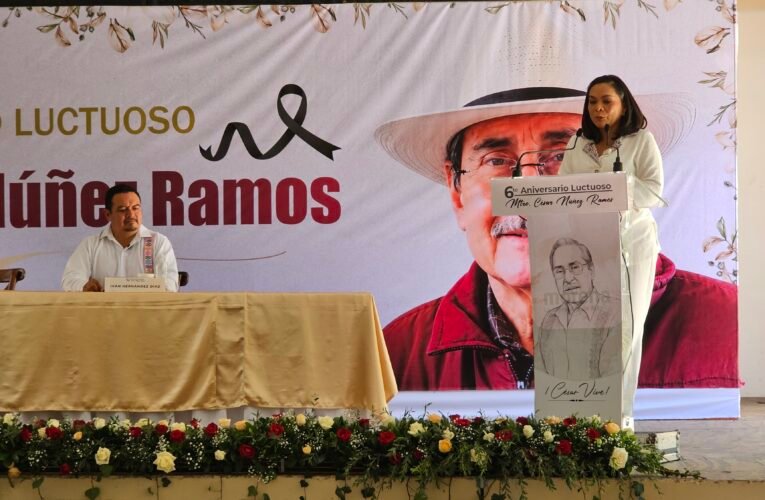 Nuñismo da espaldarazo a Beatriz Mojica durante homenaje luctuoso de César Núñez en Chilpancingo