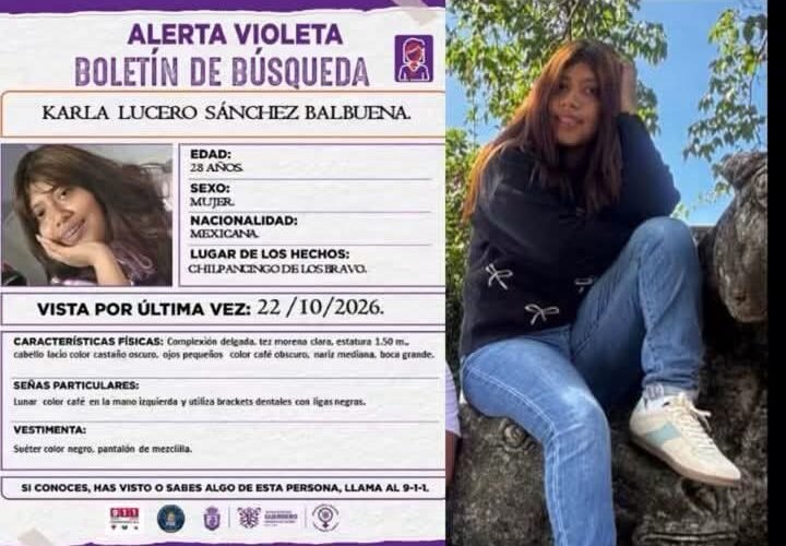 Localizan en Atoyac a mujer reportada como desaparecida en Chilpancingo; había salido sin avisar a su familia