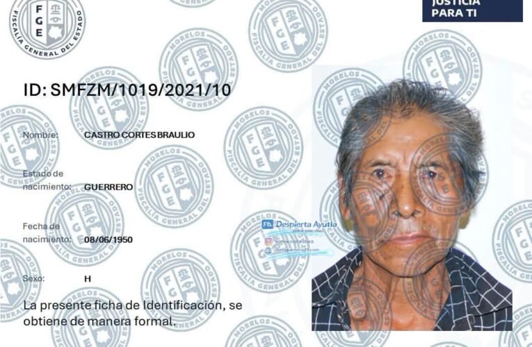 Fiscalía de Morelos busca a familiares de tres guerrerenses identificados mediante el INE