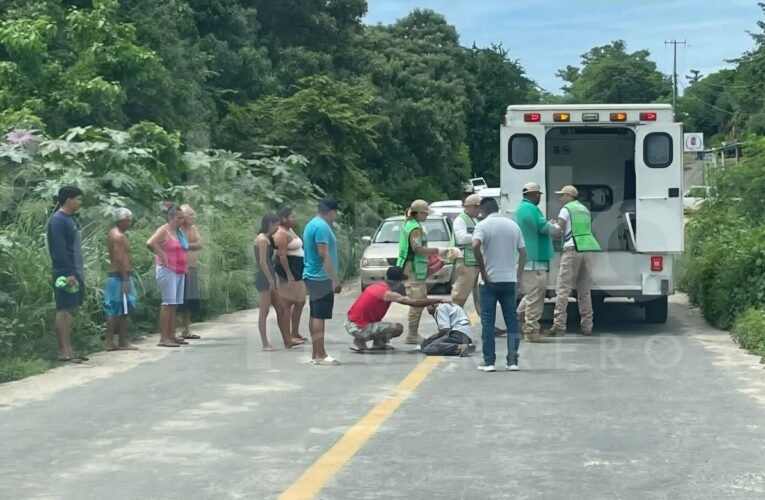 Muere adulto mayor tras ser atropellado en El Súchil, Tecpan