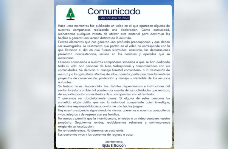 Ejido El Balcón rechaza video de pobladores desaparecidos y exige investigar inconsistencias